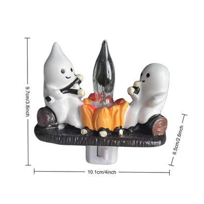 Halloween Ghost Light Statue – Cute Desktop Decoration