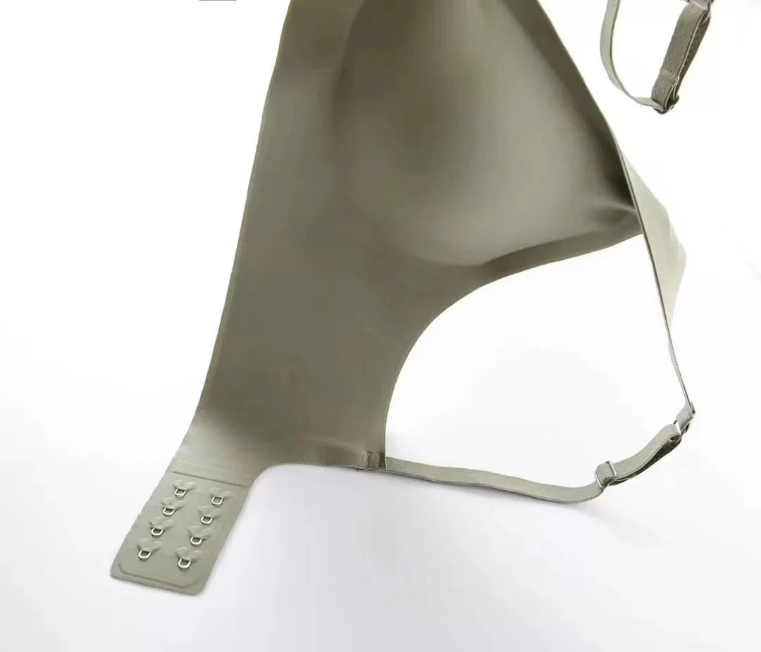 Seamless V-neck Adjustable Comfort Bra