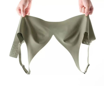 Seamless V-neck Adjustable Comfort Bra