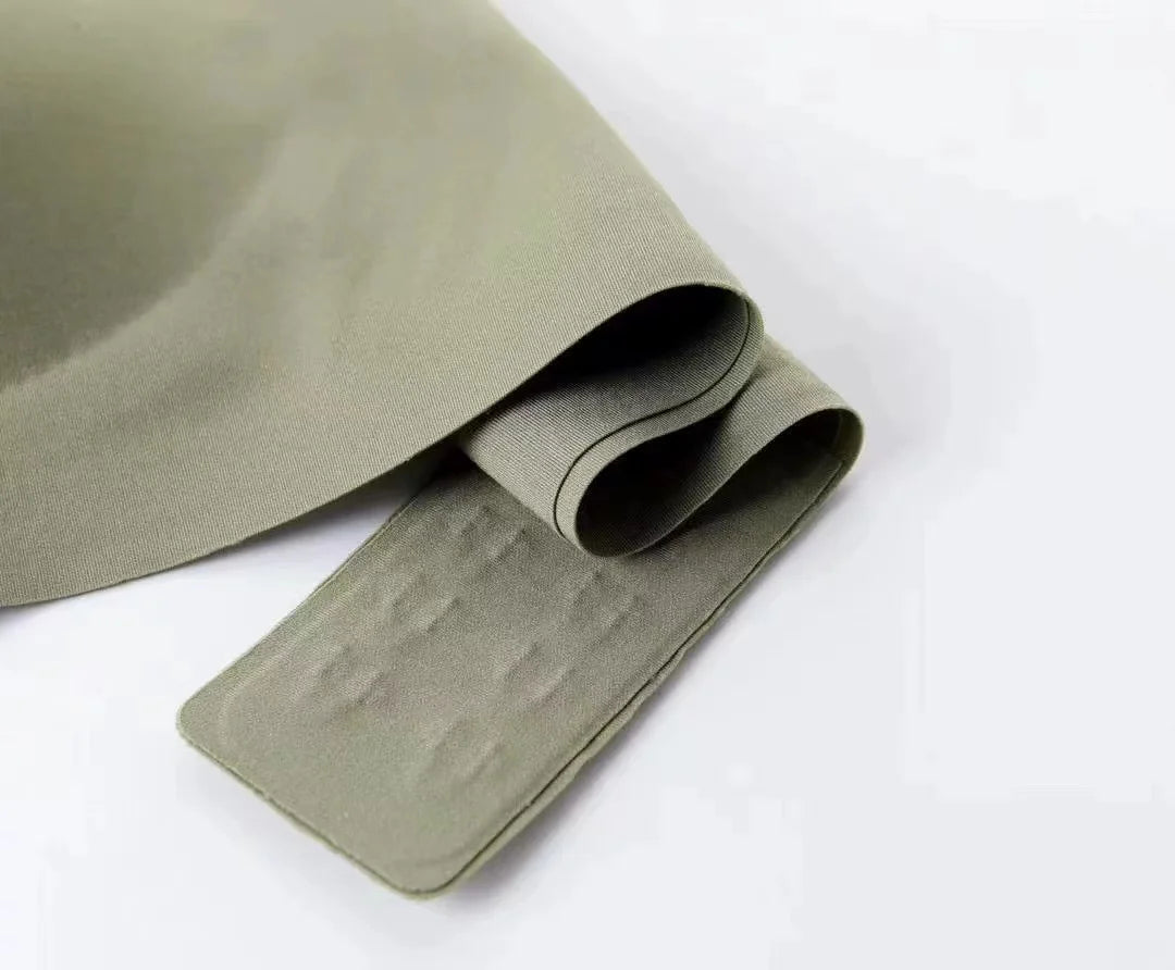 Seamless V-neck Adjustable Comfort Bra