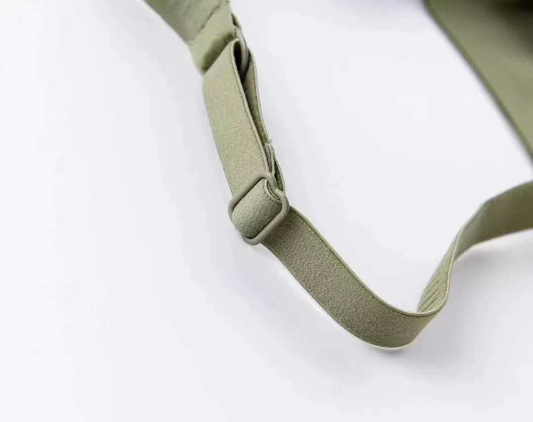 Seamless V-neck Adjustable Comfort Bra