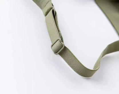 Seamless V-neck Adjustable Comfort Bra